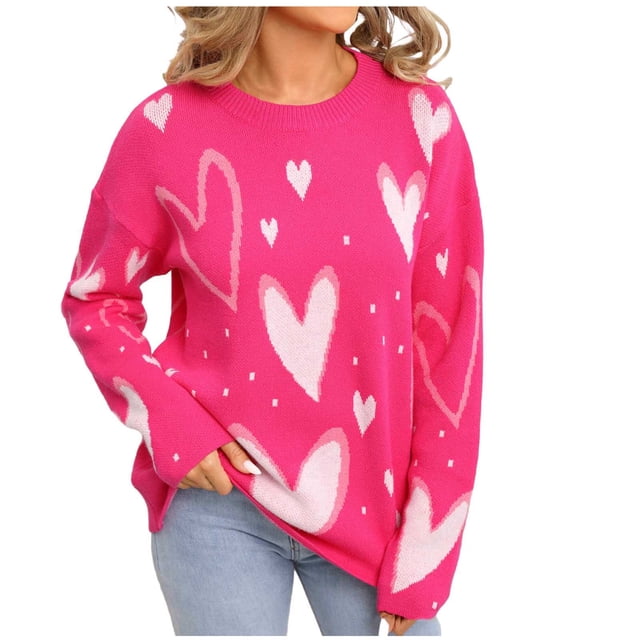 Chandails Longs pour Femmes Haut Mode : Chandail à Manches Longues pour Femmes avec Encolure Ronde, Chandails à Enfiler pour Femmes