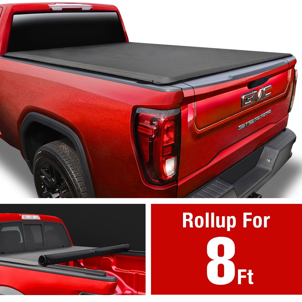 Soft Roll Up Truck Bed Tonneau Cover for 2019 Chevy Silverado / GMC
