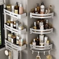 thumbnail image 1 of Estante de almacenamiento para inodoro con ventosa para montaje en pared Inodoro Lavabo para inodoro Estante de almacenamiento para baño sin orificios para pared, 1 of 5