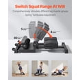 thumbnail image 4 of VEVOR Sissy Squat Machine, Multi-Function Deep Sissy Squat Bench for Leg Muscle Training, Easy Setup & Foldable Core Waistline & Glute Workout Equipment, Leg Exercise Machine for Home Gym, Black, 4 of 9