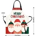 thumbnail image 3 of Apron Home Kitchen Cooking Baking Gardening for Women Men with 2 Pockets waterproof 32x28 inch, 3 of 8