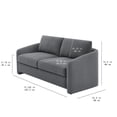 thumbnail image 3 of Beautiful Drew 72.2" Sofa by Drew Barrymore for Adults, Charcoal Bouclé, 3 of 11