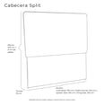 thumbnail image 5 of Cabecera Matrimonial Split Gris Oscuro, 5 of 5