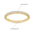 thumbnail image 2 of AFFY White Cubic Zirconia Eternity Ring in 14k Yellow Gold over Sterling Silver-11.5, 2 of 3