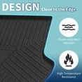 thumbnail image 3 of Unique Bargains Flat Face Cargo Liner Rear Trunk Mat Trunk Cargo Luggage Boot Tray Mat Stripes and Triangles Pattern for Nissan Murano 2015-2022 Anti-Slip, 3 of 7