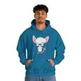 thumbnail image 4 of 90s Nostalgia Retro Hoodie, Pinky & The Brain Graphic Hoodie, 4 of 5