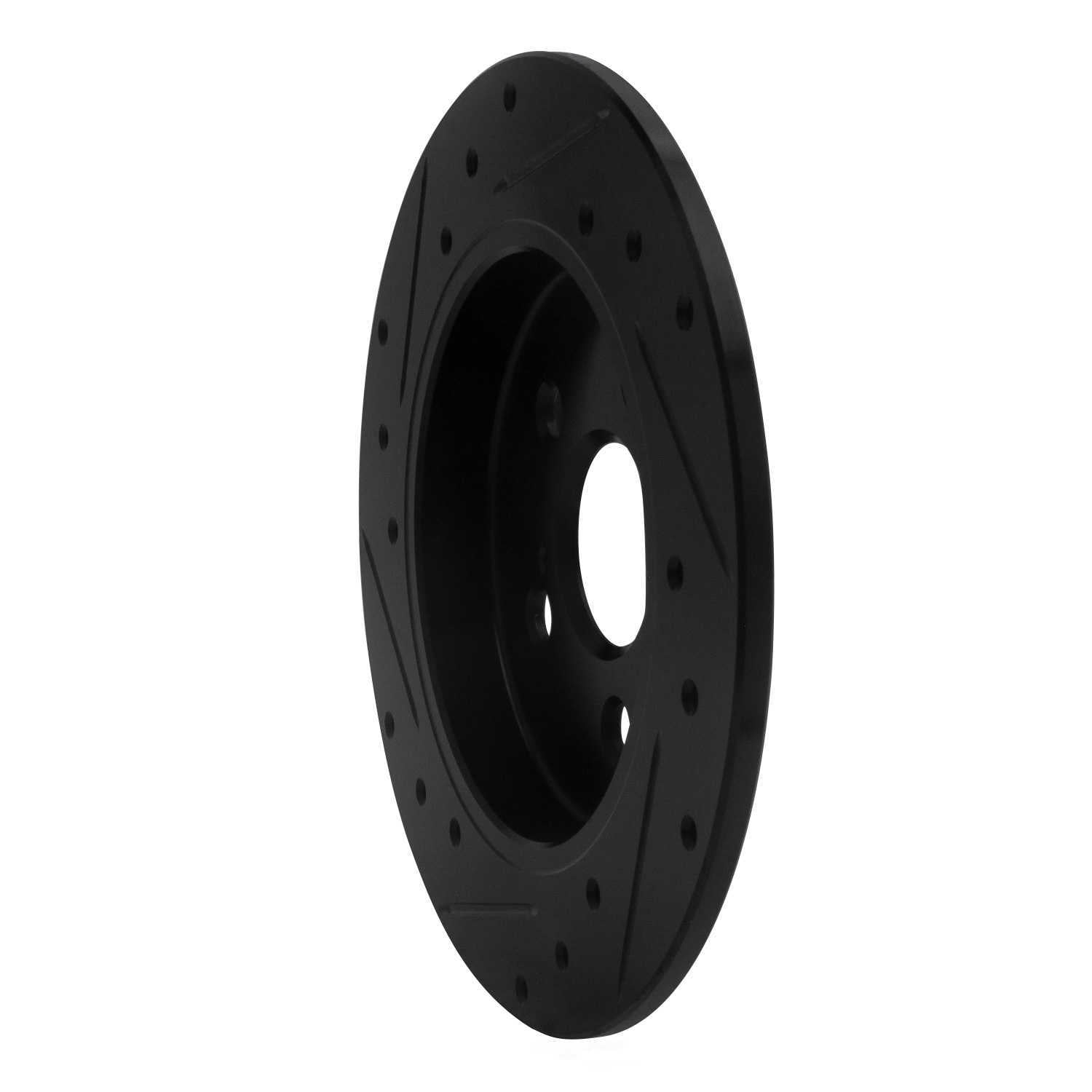 Dynamic Friction Company 633-76083R DFC Brake Rotor - Drilled And Slotted - Black
