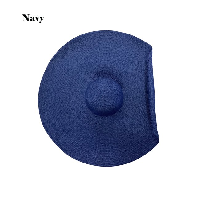 Sombrero de sol costero grande para mujer al aire libre, sombreros de paja con protección solar, sombrero de playa plegable Wmkox8yii jkg5782