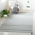 thumbnail image 2 of SAFAVIEH Montauk Jobeth Striped Cotton Area Rug, Grey/Ivory, 4' x 6', 2 of 8