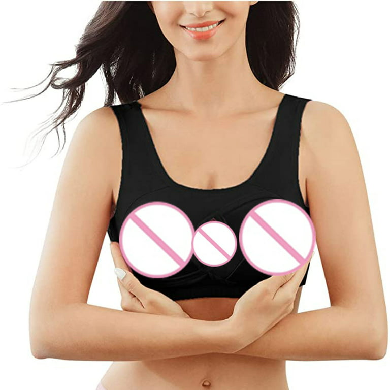 Leesechin Clearance Sports Bras for Women Brassiere Underwire Bra Underwear  Breathable Sleep Yoga Cotton Bra Beauty Back Bra