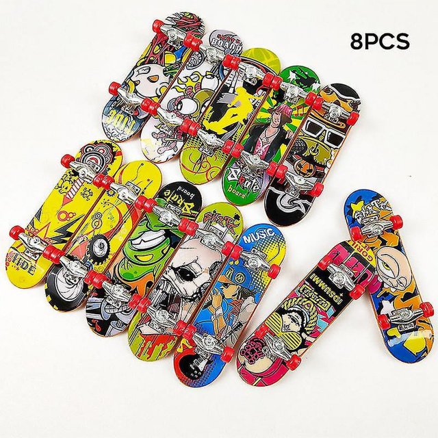 Patinetas con diapasón, 8/10/15 Uds., Mini patín para dedos, juguete con diapasón, tablero de movimiento de la yema del dedo para 8 Uds.