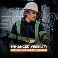 thumbnail image 2 of SafetyShirtz Men's SS360º Stealth Topo - Type-O - Enhanced Visibility - Reflective Safety Hoodie, Black - 4X-Large, 2 of 7