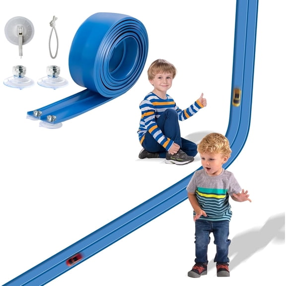 Flex Track 15 Ft Starter Set with Suction Cups Compatible with Diecast 1/64th Cars for Ages 3 & up