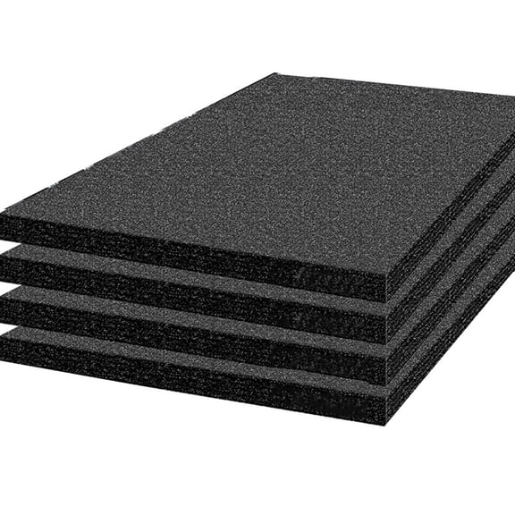 Tool Box Foam 16x12x1 Inch 4Pack, Foam Inserts for Cases, Polyethylene Storage Sheets for Toolbox Hard Case