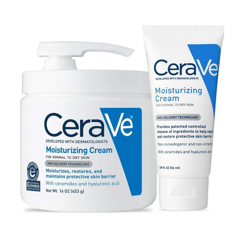 CeraVe Moisturizing Cream Combo Pack With Pump