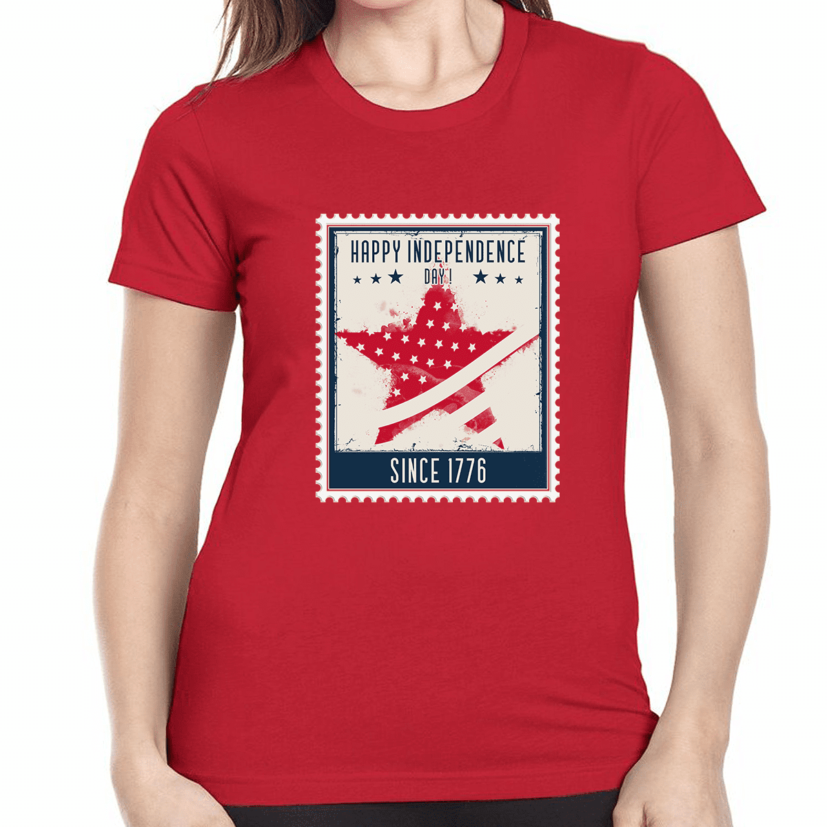 Patriotic Shirts for Women Vintage American Flag Tee USA Shirts for