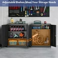 thumbnail image 4 of ZYPPP Metal Storage Cabinet,Cabinet with Doors and Adjustable Shelves Garage Cabinet, 4 of 7