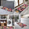 thumbnail image 2 of Multicolored Pioneer Flower Kitchen Rug Mat,Kitchen Runner Rugs Non Skid Washable,Decorative Kitchen Floor Mats for Kitchen,Sink,Laundry,17"X47", 2 of 5