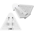 thumbnail image 1 of Cerraduras para puertas correderas para bebés, cerraduras de seguridad con fuerte adhesivo 3M, fácil de usar, 8 piezas (blanco), 1 of 5