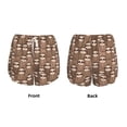 thumbnail image 3 of KLL brown sloth family Pattern Shorts Women,Athletic Shorts High Waisted Running Shorts Pocket Sporty Short Gym Elastic Workout Shorts-Small, 3 of 7