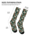 thumbnail image 2 of Lsque Lilies Flowers Pattern Sport Compression Socks for Men & Women 15-20 mmHg Knee High Nurse Pregnant Running Medical and Travel Athletic, 2 of 6
