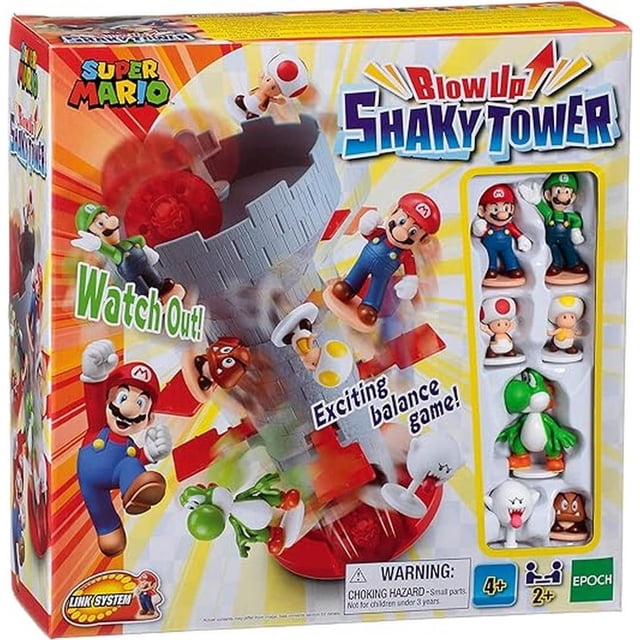 Juego de mesa Epoch Games Super Mario Blow Up! ¡Torre temblorosa!
