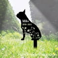 thumbnail image 2 of Handmadetneonsign Boston Terrier Dog Metal With Stake, Dog Metal Name Sign Stake, Dog Metal Stake Decor 66598, 2 of 5