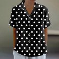 thumbnail image 2 of Vestidos Casuales Para Mujer, Blusas De Mujer De Moda Camiseta informal holgada de manga corta con estampado de moda para mujer, 2 of 5