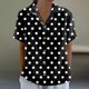 thumbnail image 2 of Vestidos Casuales Para Mujer, Blusas De Mujer De Moda Camiseta informal holgada de manga corta con estampado de moda para mujer, 2 of 5