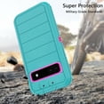 thumbnail image 4 of Asuwish Compatible with Google Pixel 6 Phone Case Hybrid Rugged Shockproof Hard Protective Drop Proof Full Body Heavy Duty Mobile Cell Cover for Pixel6 Pixle Six Women Men Green, 4 of 7