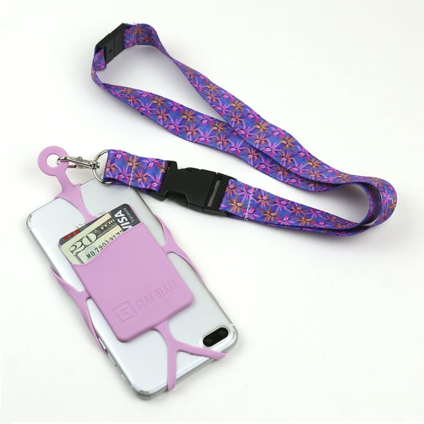 Cell Phone Lanyard Neck Strap Smartphone Holder Lanyard Necklace Wrist Strap With ID Card Slot