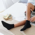thumbnail image 4 of Babysbule Socks for Men Men's Winter Coral Velvet Home Floor Sleep Tube Solid Male Socks, 4 of 4