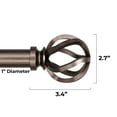thumbnail image 4 of Better Homes & Gardens 1" Plated Oil Rubbed Bronze Cage,42"-120", Single Rod Set, 4 of 7