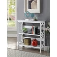 thumbnail image 2 of Pemberly Row Two-Shelf Bookcase in White Wood Finish, 2 of 4
