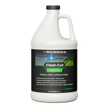 Clean Cut | Plasma-Table Cutting Coolant | Premium Ultra-Concentrated | Green Color (1 Gallon)