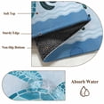 thumbnail image 6 of Large Area Rugs for Living Room Bedroom, Teal Sea Turtle 5'x8' Rug Washable Carpet Runner Indoor Outdoor, Coastal Ocean Summer Ocean Waves Non Slip Floor Mats Rug for Kitchen, Bathroom, 6 of 8