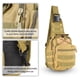 thumbnail image 2 of Mochila duradera para viajes, senderismo y aventuras al aire libre, bolsa táctica militar de color caqui de 20 l, 2 of 8