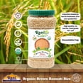 thumbnail image 4 of Rani Brown Basmati Rice Extra Long Aged 56oz (3.5lbs) 1.59kg PET Jar ~ All Natural | Gluten Friendly | Vegan | Indian Origin | Kosher | Export Quality | USDA Certified Organic, 4 of 8