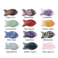 thumbnail image 3 of HOOUN 10pcs Quartz Fish Pendants Necklace Reiki Healing Amulet Energy Jewelry Marking-Rose quartz, 3 of 8