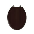 thumbnail image 6 of Jones Stephens Plumbing Dark Brown Elongated Comfort Seats Toilet Seat  C2B1E-1, 6 of 6