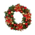 thumbnail image 2 of Christmas Wreath Christmas Ball Ornaments for Front Door Garland Decor Decorative Artificial for Indoor Outdoor Window, 2 of 9