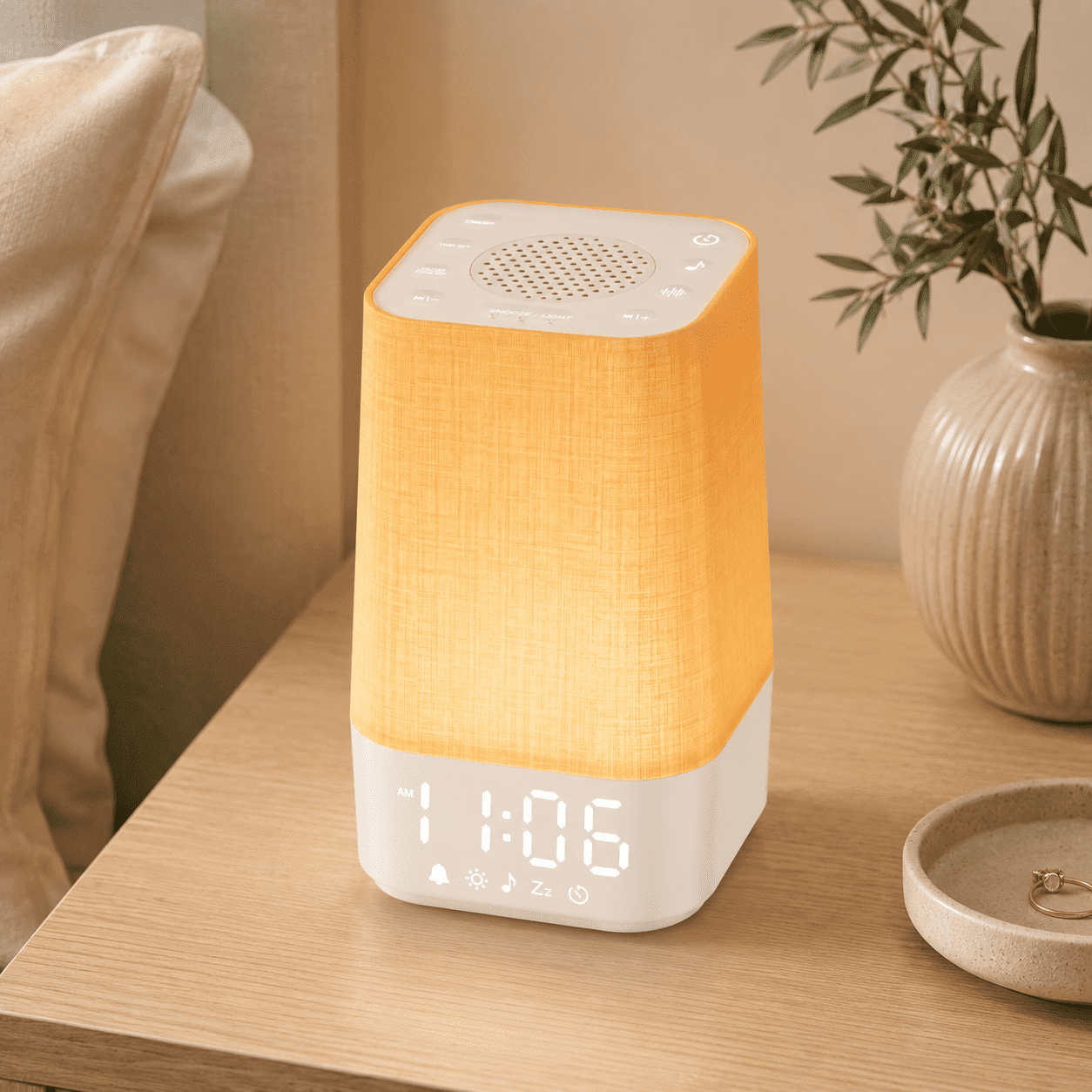 LEIKE Sunrise Alarm Clock with Sound Machine & Wake Up Light, White Noise & Nature Sounds for Adult Sleep LEIKE Sunrise Alarm Clock with Sound Machine & Wake Up Light, White Noise & Nature Sounds for Adult
