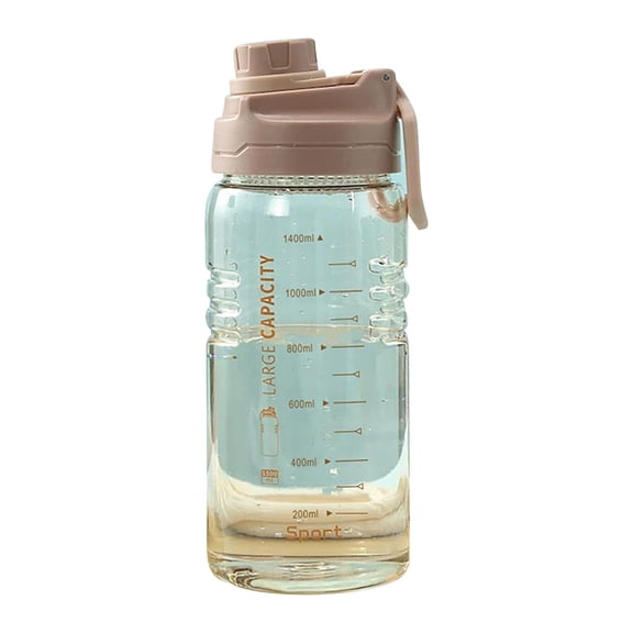 TERGAYEE Sports Water Bottles,Large Capacity Cup Portable Wide Mouth Bottle Leakproof Plastic Space Cup Travel Mugs Perfect for Fitness,Gym and Outdoor Sports