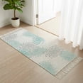 thumbnail image 6 of Kitchen Runner Rugs, Water Color Flower Seamless 2'x6' Throw Rug with Tassels, Chrysanthemum Classic Floral Washable Soft Floor Carpet Runner for Hallway Bedroom Bathroom Laundry Room, 6 of 9