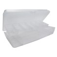 thumbnail image 1 of Caja de aparejos de pesca Cola almacenamiento compacto para señuelos de pesca transparente, 1 of 8
