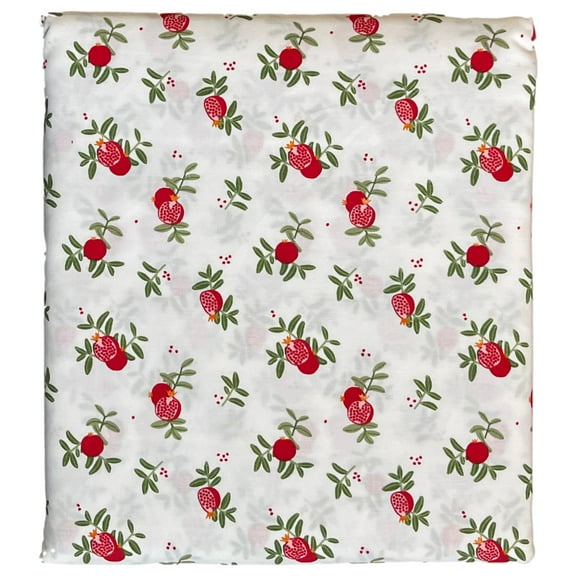 Big One Christmas Pomegranate Cotton Rich Sheet Set, 275 Thread Full Bed Sheets