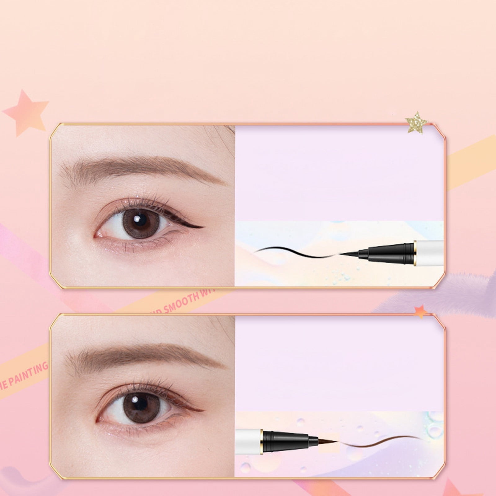Fifth And Fine Easy Expression Graphic Liners Glitter Mist Spray Makeup Waterline Pencil Ink Liner Highlighter for Inner Eye Womens Make up 2 Faced Makeup Pro Total Tech Estate Cosmetics Cat Eye in A