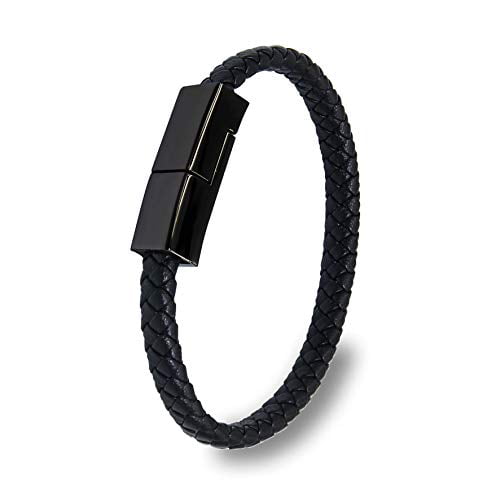 Leather USB charging Bracelet iPhone  Android  AmeerahTech  uameerahtech