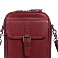 thumbnail image 4 of husxh Leather Small Crossbody Cell Phone Bag Women Men Versatile Shoulder Purse (Red), 4 of 9