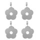 thumbnail image 4 of Clip de metal 4pcs con colgante de gota de múltiples formas de mantel Flor Colcomx Clips para pesas de manteles, 4 of 8